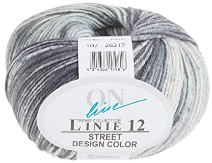 Online Handstrickgarn, 75% Schurwolle (Merino), 25% Polyamid, Farbe 107, OneSize