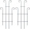 MTB Black Coated Wave Pot Trellis Panel 31 Inch Plant Stakes for Climbing Plants (Pack of 2),Plant Support