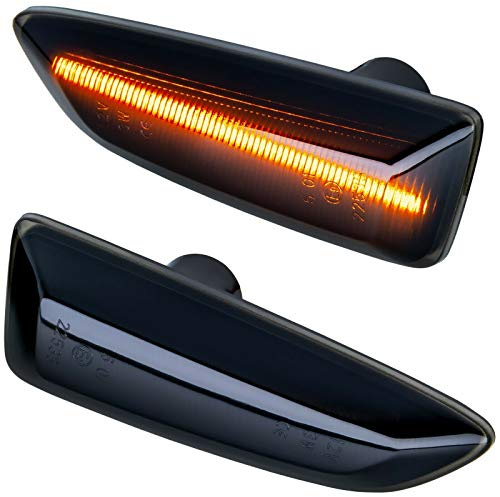 LED-Seitenblinker, geeignet für Opel Astra J, Astra K, Insignia B, Zafira C, Signallicht, Canbus, SMD, Deckenleuchte, rauchfarben