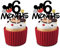 24 Stück Mickey Mouse 6 Monate Cupcake-Topper, Disney 1/2 Halbjahr Geburtstag Essen Picks für Babyparty Party Dekorationen