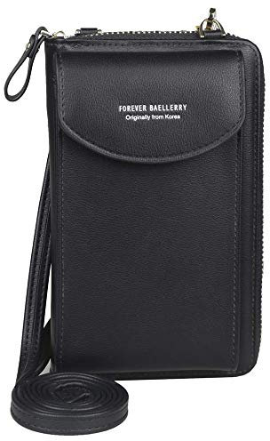 ECOSWAY WCM0 Porte-monnaie en acrylique pour femme Noir