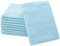 ZOLLNER 10er Set Waschhandschuhe in 16x21 cm - saugstarke und weiche Waschlappen in hellblau - mit praktischem Aufhänger - waschbar bis 60°C - Baumwolle - Hotelqualität
