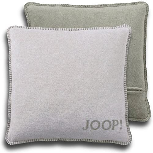 Joop, Kissenhülle Uni Doubleface Silber-Jade Baumwolle/Polyacryl, Maße: 50cm x 50cm, 758958