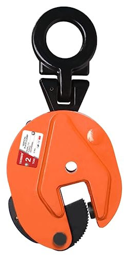 TOYO-INTL Vertical Plate Clamp 4400LBS/2T Vertical Lifting Clamps Jaw Opening up to 1.3'' Steel Plate Lifting Clamp for Vertical Lifting and Transporting (4400lbs)