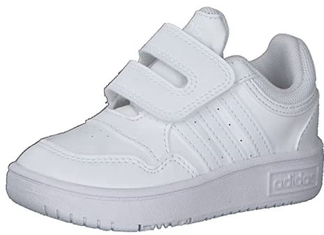 adidas Hoops Shoes, Zapatilla de deporte Unisex bebé, Cloud White Cloud White Cloud White, 24 EU