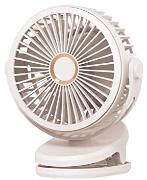 10000mAh Ventilador de Escritorio con Clip,Batería Recargable Mini Ventilador de Mesa silencioso Portátil,4 velocidades 7in Ventilador USB 32-64h for Indoor Outdoor Oficina