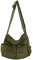 GAXOS Ästhetische süße Kuriertasche für Schule, Vintage-Stil, schwarzes Leinen, Crossbody für Frauen, Schultertasche, Grün