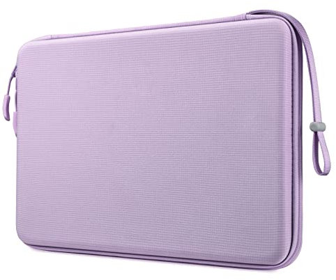 FINPAC 15.6-inch Hard Laptop Sleeve Case Compatible with 15.6 Inch Acer Aspire, Shockproof Computer Carrying Case for 15.6 Inch HP Dell Razer Samsung Laptop Chromebook (Lilac)