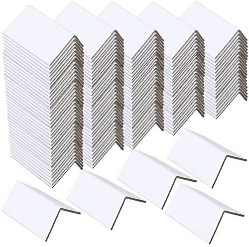 Verpackung Karton Kantenschutz 2x2x3 3mm Stärke Weiß Kantenschutz Packpapier Eckenschutz Möbelschutz Hardware Logistik Versand Verpackung (240 Stück)