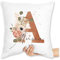 Kissen 40x40 Zierkissen - Initialen - Watercolor Anfangsbuchstabe I Geschenk mit Initiale Geschenke - 40 x 40 cm - Weiß - Buchstaben buchstabenkissen Buchstabe a Pillow für partnerin