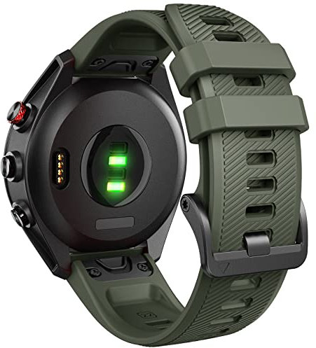 NotoCity Armband Kompatibel mit Fenix 6 Pro/6/7/7 Pro/5/5 Plus Armband, Quickfit 22mm Silikon Ersatzarmband für Epix 2, Instinct/Instinct 2 Solar, Forerunner 935/945/955/745, Approach S60/S62
