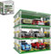 Parking Garage pour Speed Champions Voiture de Course, DIY 3 Niveaux Parking Display Case Jouet de Construction - La Maquette de Voiture n'est Pas Incluse