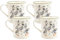 Home Deco London Rustic Country Kitchen Range Rustic Farmhouse Countertop Decor, Country Kitchen, Fox, Geese, Highland Cow & Pheasant (Tankard Mug Geese Set of 4)