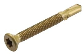 Niahm #12x2 Reamer Tek Torx/Star/Star Head Self Drilling Wood to Metal Screws - 100 Pack - T-30 Torx Screw Heads