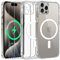 Fiyoarbb Magnetic Case for iPhone 15 Pro Case with Camera Protection and 2 Tempered Glass Screen Protector, iPhone 15 Pro Phone Case Transparent Thin Shockproof Protection Cover, Clear