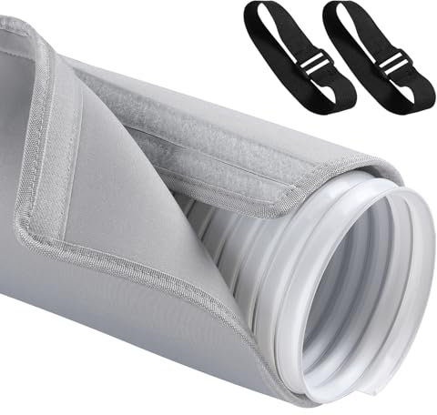 60x20 Pouces Protection pour Tuyau Climatiseur AGPTEK, 5&5.9 Portable Isolé Housse Tuyau Climatiseur Manchon Protection en EVA Pour Tuyau d'Évacuation AC Mobile Universel Tuyaux D'échappement