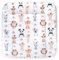 Balbina® Wickelunterlage Wickeltischauflage Wickelauflage baumwolle 70x70 I Tiere im Zoo