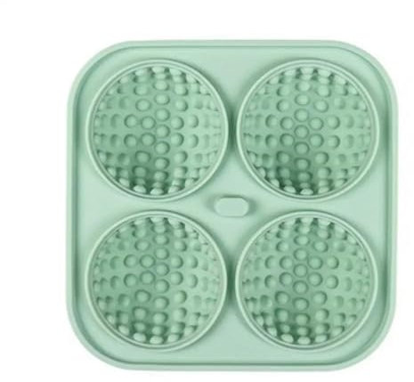 Golf Ball Ice Tray Set, for Cocktails Whiskey Spherical, Silicone Ice Maker Kit, for Home Bar, Non-Stick, Flexible (Color : Green)