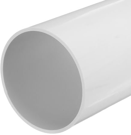 sourcing map Tube rond rigide en PVC de 152 mm x 160 mm x 20 cm (DI x DE x L) - Blanc - Résistant aux impacts pour tuyaux d'eau, travaux manuels, manchon de câble
