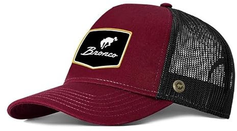 Ford Bronco Logo Baseball Cap Bordeauxrot verstellbar