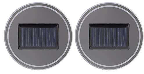 LED-Auto-Getränkehalter, 2 Stück, Solar-LED-Auto-Getränkehalter, Mattenunterlage, Langlebiger Sensor, Auto-Innendekoration, Licht, Lampe, Auto-Untersetzer, Vibration, Untersetzer