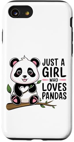 Just A Girl Who Loves Pandas Case for iPhone SE (2020) / 7 / 8