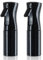 Drekril 2pcs 200ml Continuous Fine Mist Spray Bottle, Empty Plastic Spray Bottle for Hair, Plants, Cleaning, Black