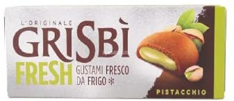 GRISBI Fresh, Biscotti al Pistacchio da Frigo, Frolle con Crema di Pistacchio