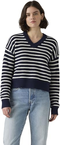 Levi's Damen Pullover Reese mit V-Ausschnitt, Relaxed Fit