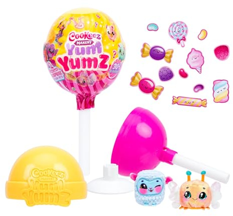 Cookez Makery Yum Yumz, 2 lustige, süß duftende Überraschungsplüschtiere in einem Lolli, über 30 zuckersüße Stofftiere zum Sammeln – häufig, selten, ultraselten & Limited Edition