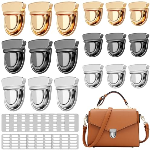 TTYSHIP® Serrature per Borsa, Serratura per Borse di Metallo, Serratura per Borse Uncinetto per Borse Fai da Te, Portafogli