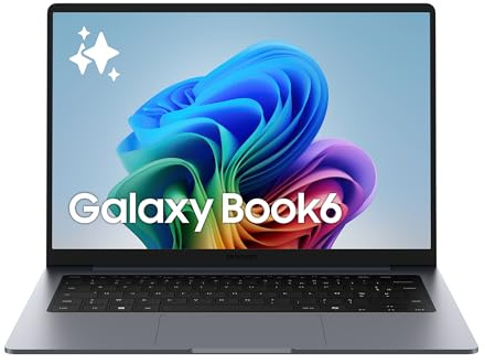 Samsung Galaxy Book6 14, Copilot+ PC, PC Portable avec IA, Processeur Intel Core Ultra 5, Mémoire 16 Go RAM, 512 Go SSD, Écran IPS, Anti-Reflet, Batterie Haute Performance, Anthracite