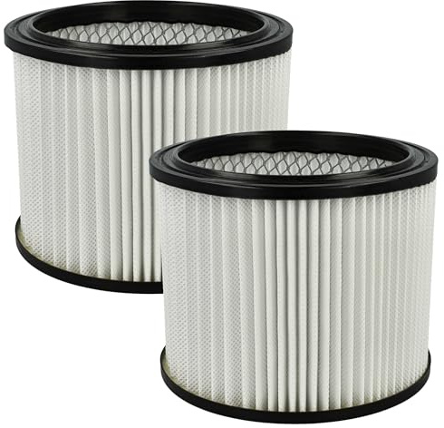 vhbw 2x Patronenfilter Ersatz für Scheppach 7906300706 für Absauganlage | HEPA Ersatz-Filter, 16 x 12,7 cm