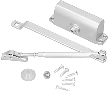 ACOGEDO Ferme-porte Ignifuge à Tampon Hydraulique à 180 Degrés, Ferme-porte Automatique pour Portes en Bois/métal