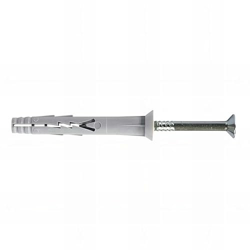 Scell-it - 200 chevilles à frapper tête fraisée 6 x 40 mm + clou