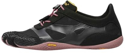 Vibram Women's FiveFingers KSO EVO | Barefoot Cross-Training Shoe for Lifting and Functional Workouts, Black/Rose, 37 EU / 7-7.5 US