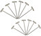 ULTNICE 150pcs Stahl T-Nadeln T-Pins für Blockieren Perücken Nähen Basteln DIY (51mm + 38mm)