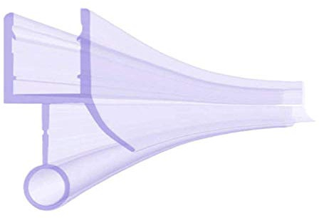 BIJON Duschdichtung 6mm - 70cm Duschtür-Dichtung Gebogen mit Balg für Rund-Dusche - Gummilippe, Dichtung Dusche Glastür, Duschkabinen-Dichtung, Duschlippendichtung, DU01-C