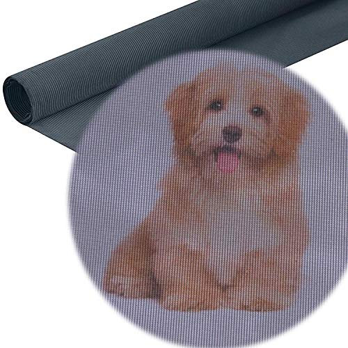 15 €/m² Pollenschutzgitter für Fenster & Tür Meterware Anthrazit kompatibel zu Tesa & Hecht Rahmen 60 cm groß schwarz auch für Dachfenster und Balkontür