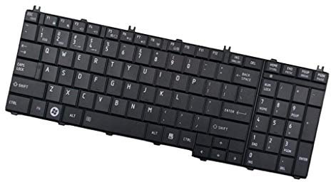 Tastiera Gazechimp USB per Toshiba Satellite, Tattile, Nero, Plastica, Ambidestra, Senza Funzioni Aggiuntive