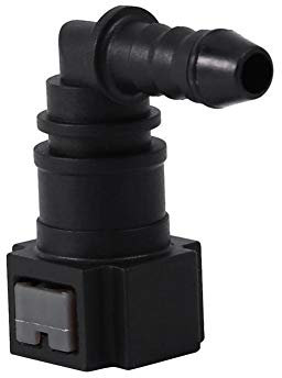 DEWIN Attacco Rapido Carburante,Connettore Rapido a 90 gradi Connettore Della Linea del Carburante Plastica Femmina 7.89mm