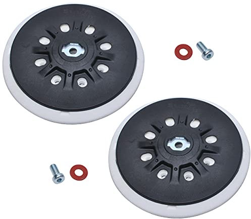 150 mm Plato de lijado 8 agujeros compatible con las lijadoras orbitales Bos-ch ETS 150, ETS EC 150, LEX 150, WTS 150/7 498987 (blando),2 piezas