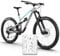unleazhed Bike Protection BP01 S Frame Serfaus White Glossy |Rahmenschutzfolie für Mountainbikes | Made in Germany | 10 -teiliges Rahmenschutz-Set | extrem reißfest