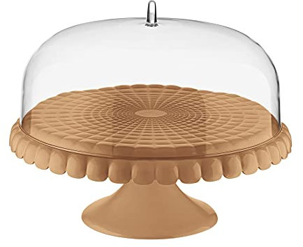 Guzzini - Tiffany, Alzata con Campana Piccola, Tortiera con Coperchio - Terracotta, Ø 30 x h27 cm - 199401242