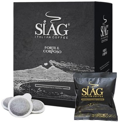 Siag Caffè - 150 Cialde Caffe, Sistema ESE44mm, Caffe Cialde 7,3g, Miscela Oro Nero