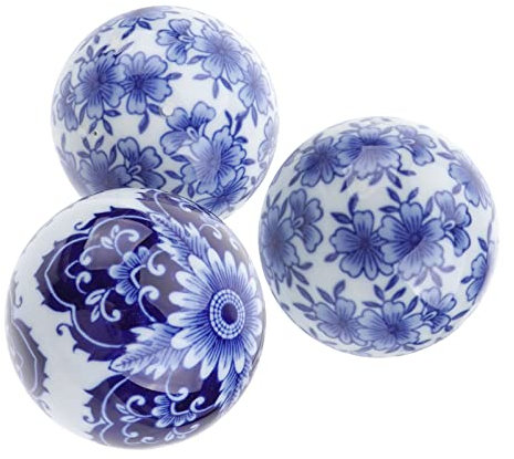 BESPORTBLE 3st Dekokugel Aus Keramik Bunte Deko-Kugeln Meditationskugel Sphäre Tischdekoration Kugeln Dekorative Kugel Chinoiserie Dekorative Porzellankugel Edelstahl Kugel Anlage Kristall