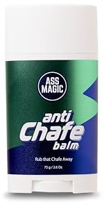 ASS MAGIC Anti-Chafe Balm Stick - 60 g | Water-Resistant Sports Lubricant for Runners, Cyclists, Triathletes | All-Gender Wetsuit-Friendly Chafing Prevention