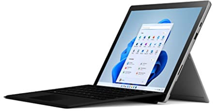 Microsoft - Pack Surface Pro 7+ (Windows 11, écran Tactile 13'', 16 Go RAM, 256 Go SSD, Intel Core i5) Ordinateur Portable Platine + Clavier AZERTY Noir