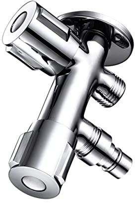 DOITOOL Machine À Laver Toilettes Double Interrupteur Fournitures De Robinet Machine À Laver Vannes D'Arrêt Pulvérisation e À er Vannes D'Arrêt D'Eau D'Arrêt De