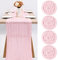 Käsetuch Tischläufer 4 Stück Pack Hell-Pink Rohe Baumwolle Tischflagge Transluzent Tischflagge Tüll Tischdecke 10 ft Bohemian Stil Land Dekoration Küche Hochzeit Urlaub Party Zubehör Hell-Pink 300cm